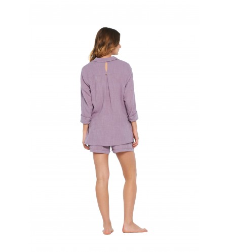 camisa manga larga dark lilac